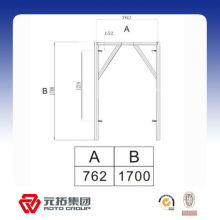 Tipo galvanizado mergulhado quente quadro do andaime H para construir 1219mm para África